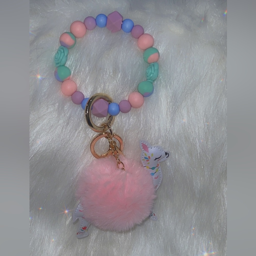 Boujee Beaded Wristlet Keychain